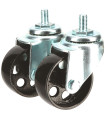 LOT 2 ROUES AVANT ORIENTABLES