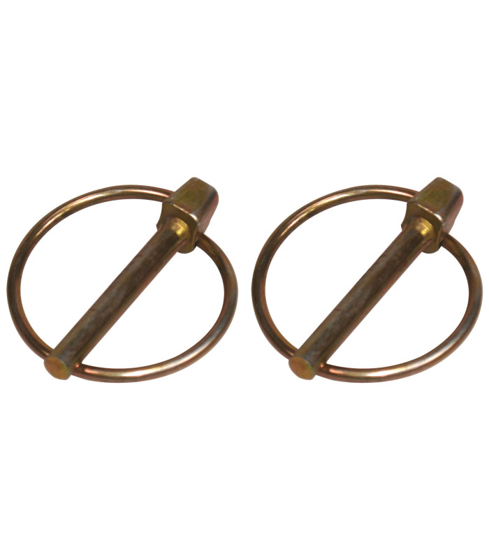 LOT 2 GOUPILLES CLIPS, TIGE DIAM 6MM LG 45MM