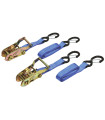 2 SANGLES A CLIQUET CROCHET TYPE S LINGUET 2MX25MM