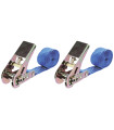 2 SANGLES À CLIQUET 500KG 2.5MX25MM 500KG