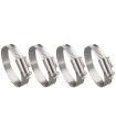 LOT 4 COLLIERS  METALLIQUES 9MM, DE 8 A 16 MM