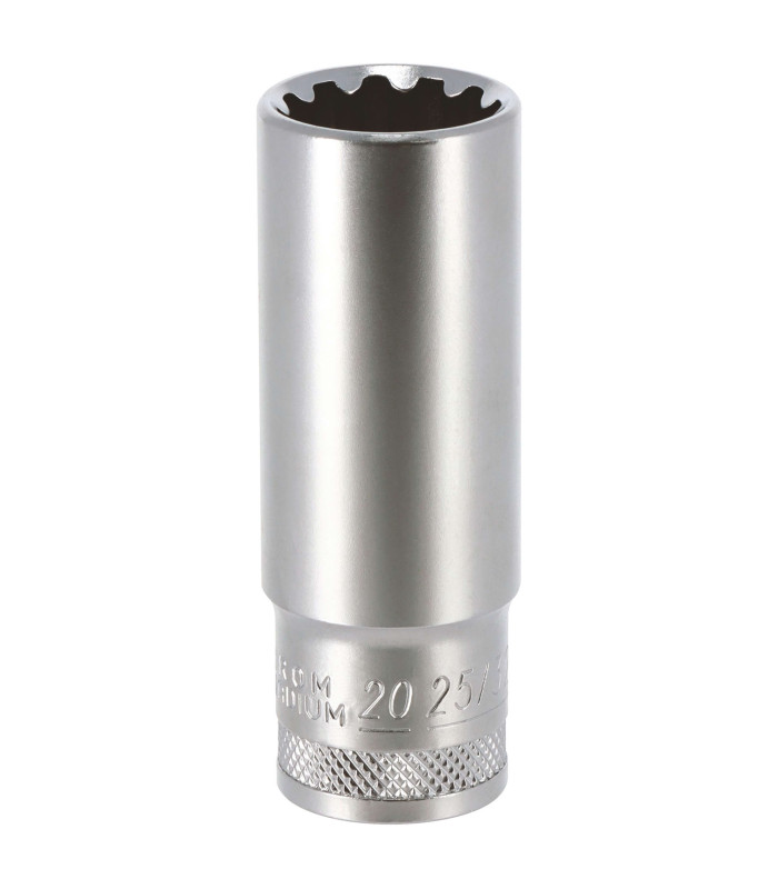 DOUILLE LONGUE MULTI - EMPREINTES, CARRE 1/2, 20MM