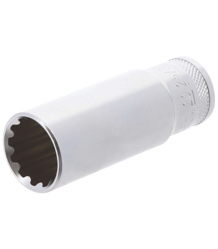 DOUILLE LONGUE MULTI - EMPREINTES, CARRE 1/2, 20MM