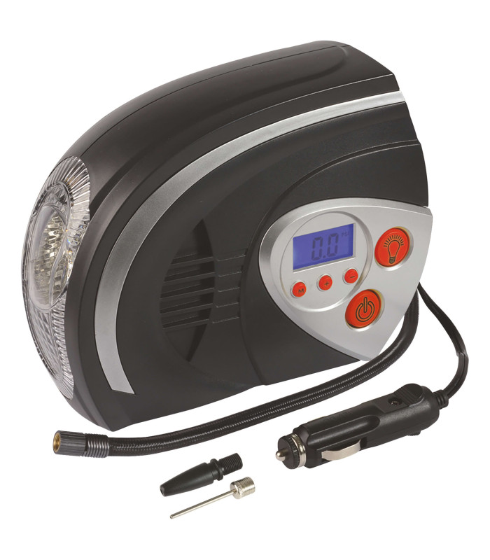 COMPRESSEUR A AIR DIGITAL AVEC LAMPE 12V, 95W