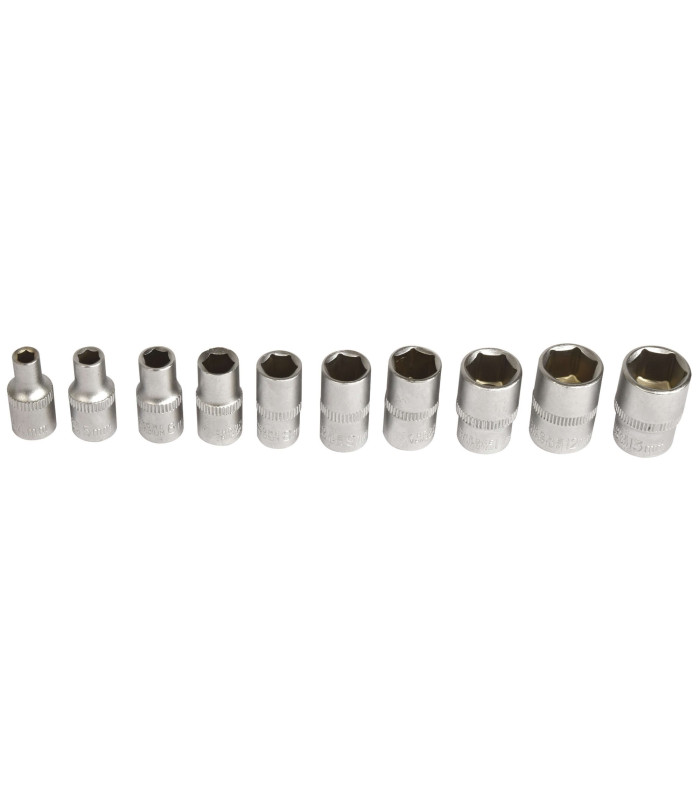 JEU CLIQUET 1/4 AVEC 10 DOUILLES 6 PANS