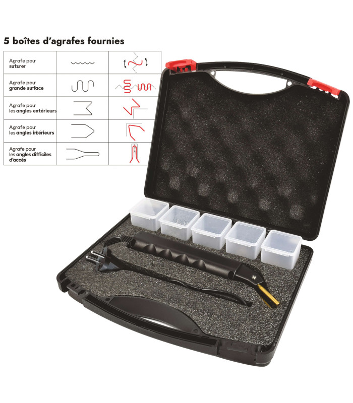 KIT REPARATION PLASTIQUE PAR SOUDURE D'AGRAFES