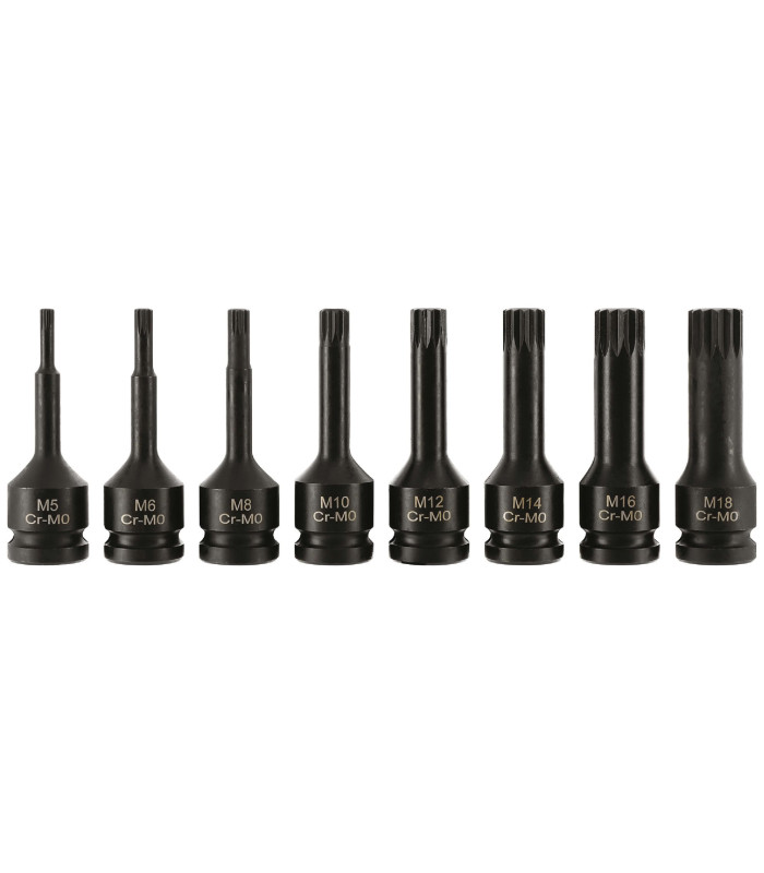 COFFRET 8 DOUILLES A CHOC XZN CARRE 1/2