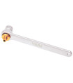 CLE POUR PURGE DE FREINS AVEC TUYAU 10 MM