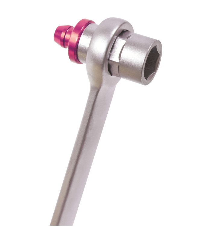 CLE POUR PURGE DE FREINS AVEC TUYAU 11 MM