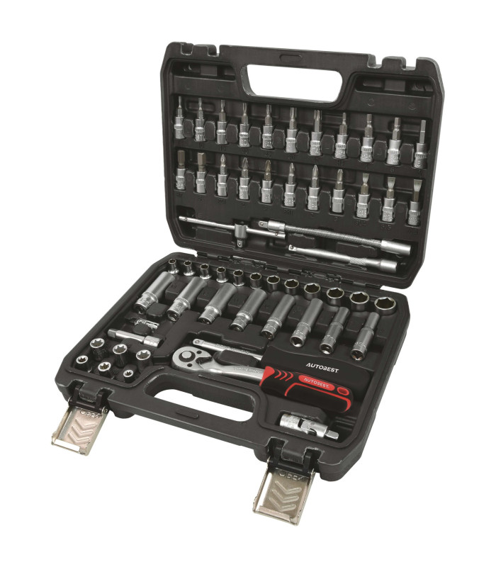 COFFRET CLIQUET 1/4  56 PIECES