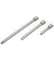 JEU DE 3 RALLONGES CARRE 1/4 LG 50/100/150MM