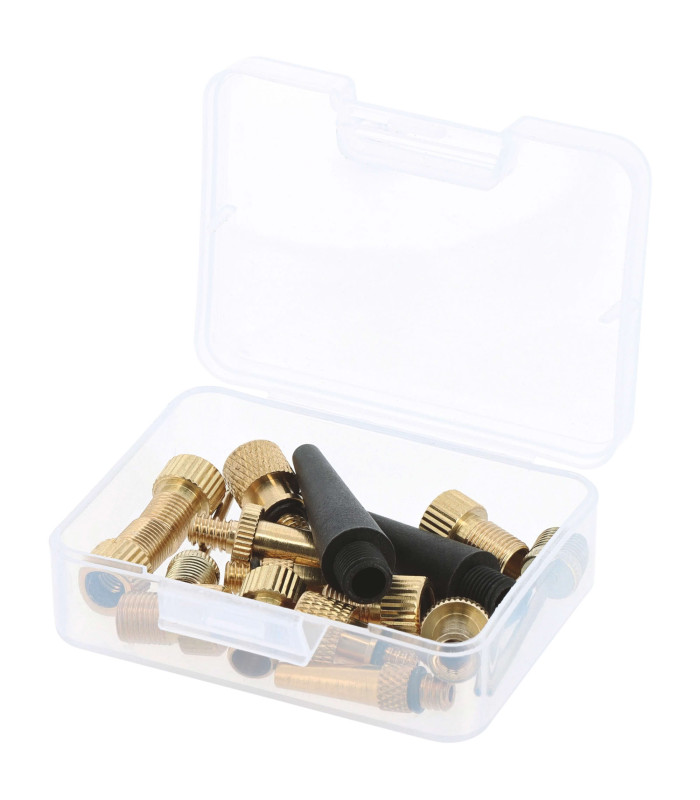 JEU 16 EMBOUTS DE GONFLAGE LAITON ET PLASTIQUE