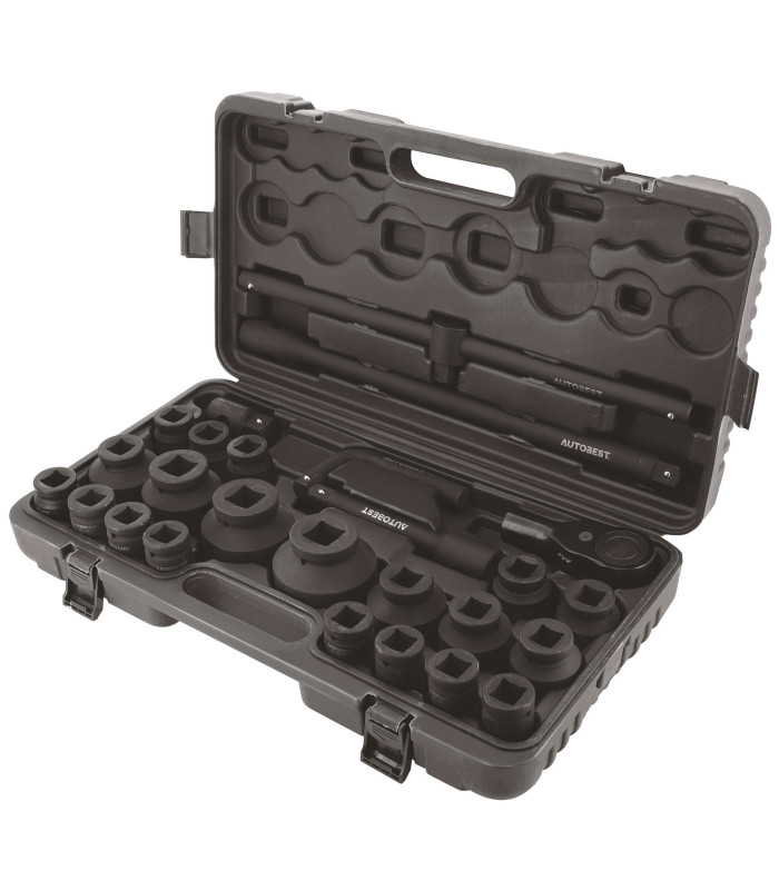 COFFRET CLIQUET 3/4 ET DOUILLES A CHOC  27 PIECES