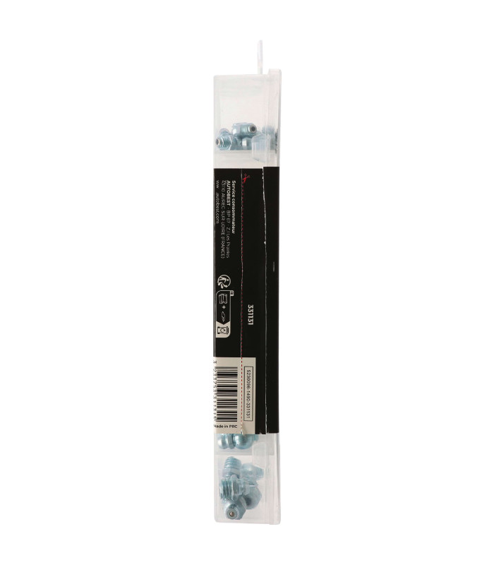 COFFRET DE 85 GRAISSEURS DROITS, 45° ET 90°