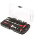 COFFRET DOUILLES EMBOUTS 1/4  29 PIECES