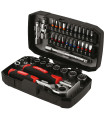 COFFRET DOUILLES TOURNEVIS A CLIQUET 1/4 - 38 PCS