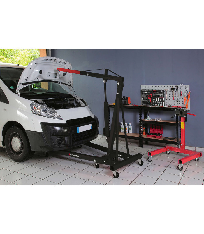 GRUE ATELIER PLIANTE 2T DOUBLE POMPE