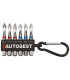 JEU DE 6 EMBOUTS TOURNEVIS HELICOIDAUX