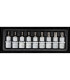 COFFRET 9 DOUILLES TORX MALES, CARRE 1/2