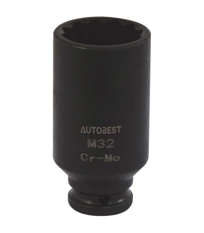 DOUILLE A CHOC CRMO 12PANS CARRE 1/2, 32MM