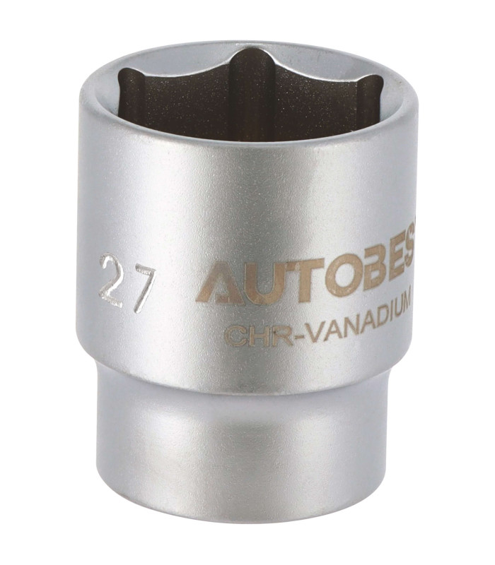 DOUILLE 6 PANS, CARRE 1/2, 27MM
