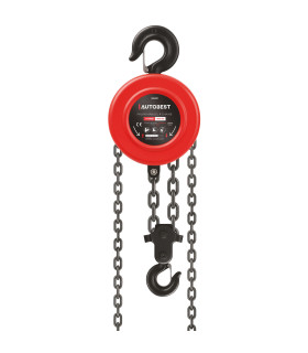 PALAN MANUEL A CHAINE 1T, LEVAGE 2.5M