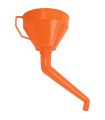 ENTONNOIR PLASTIQUE, BEC COUDE AVEC FILTRE