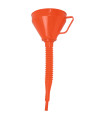 ENTONNOIR PLASTIQUE, BEC FLEXIBLE AVEC FILTRE