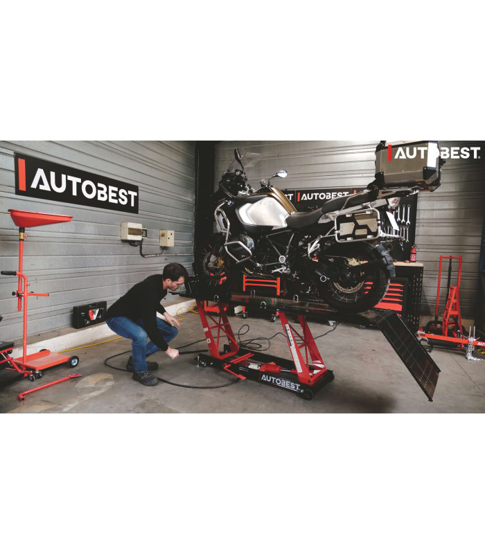 TABLE LEVAGE  MOTO HYDROPNEUMATIQUE 450KG