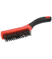 BROSSE DROITE METALLIQUE FIL ACIER CARBONE