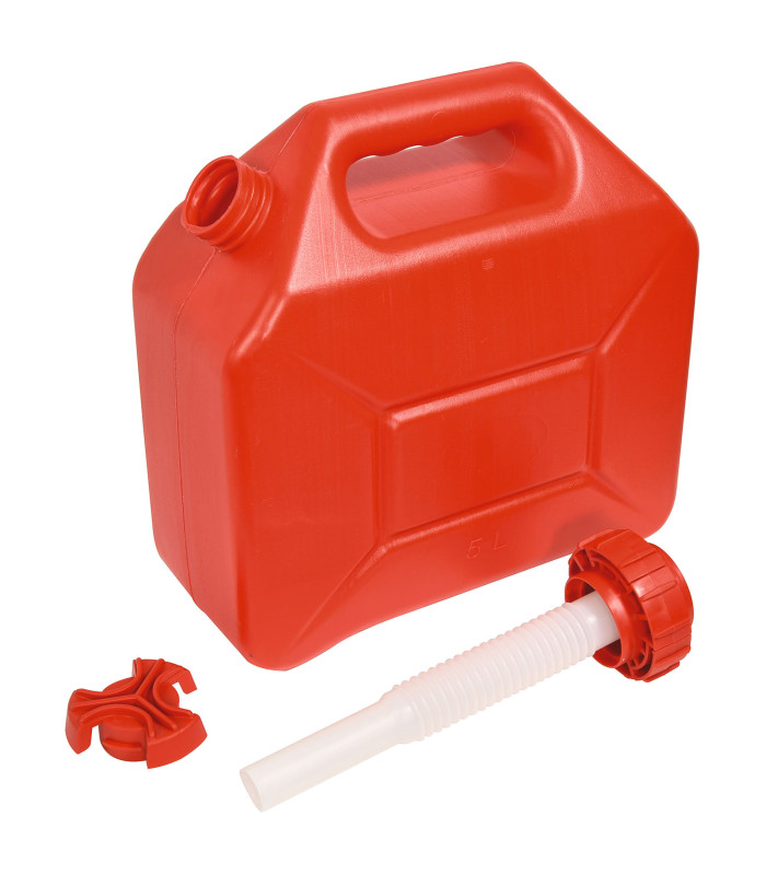 JERRICAN PLASTIQUE RENFORCE 5L BEC VERSEUR INTEGRE