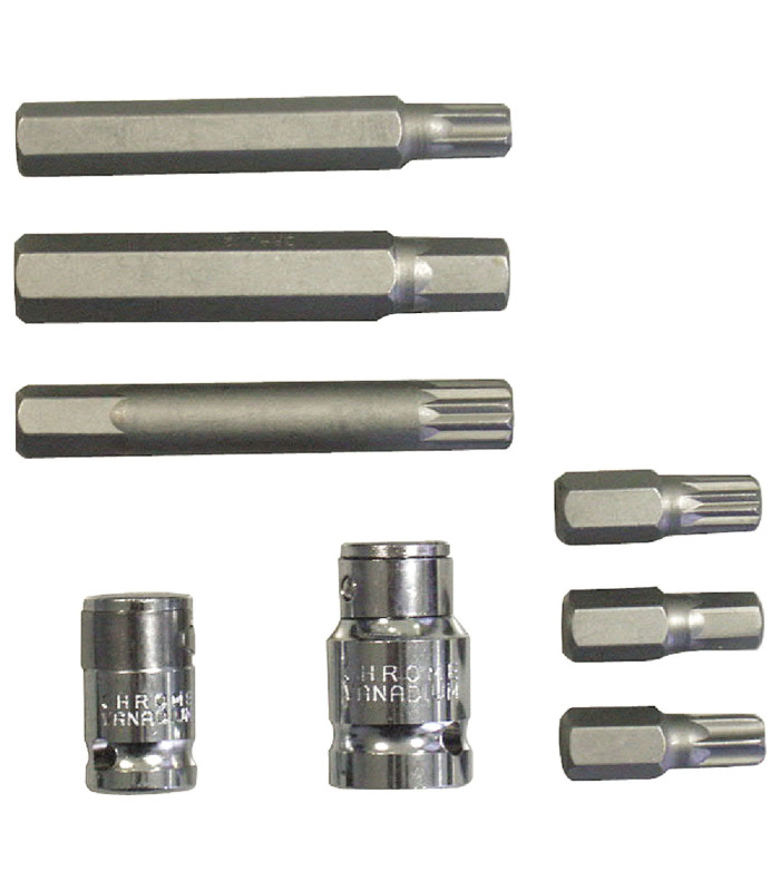 COFFRET 38 EMBOUTS BTR/TORX/XZN + ADAPT 3/8 -1/2