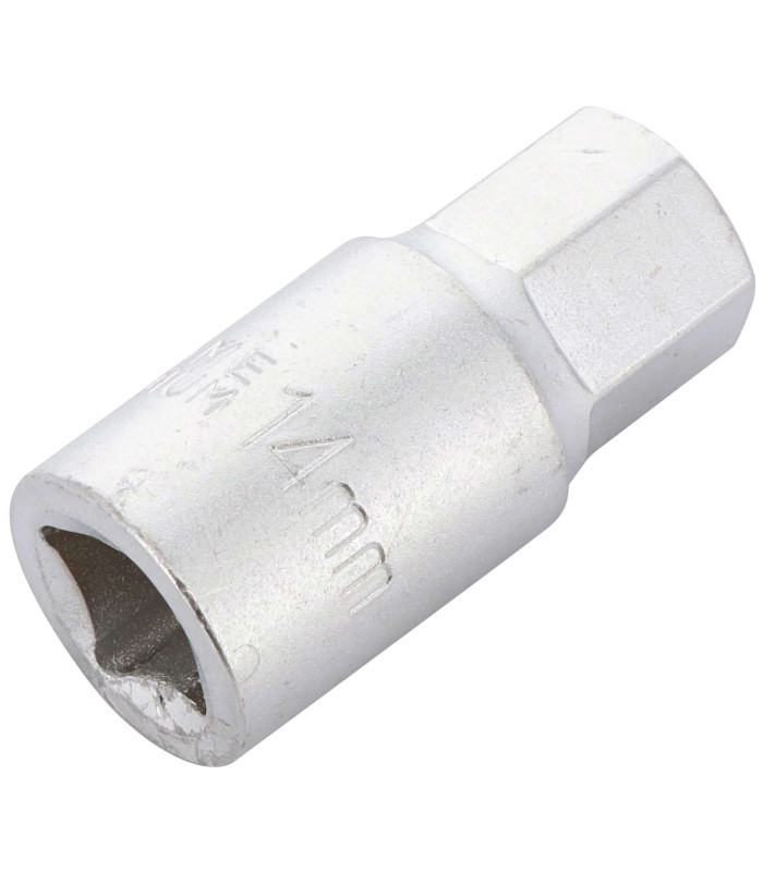 EMBOUT VIDANGE MALE 6 PANS, CARRE 3/8, 14MM