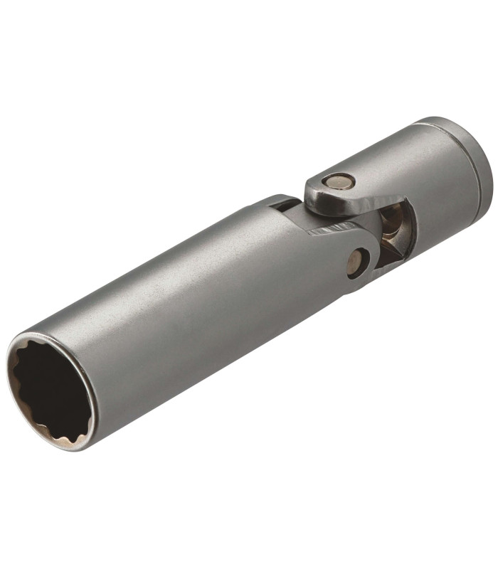DOUILLE A BOUGIE CARDAN, 12 PANS, CARRE 3/8, 14MM