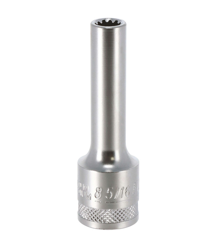 DOUILLE LONGUE MULTI - EMPREINTES, CARRE 1/2, 8MM