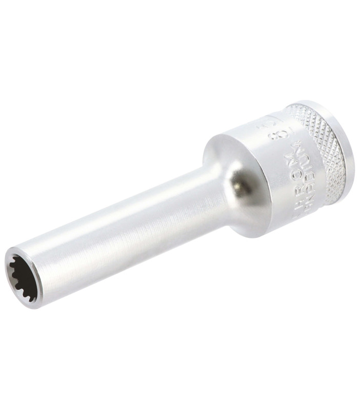 DOUILLE LONGUE MULTI - EMPREINTES, CARRE 1/2, 8MM