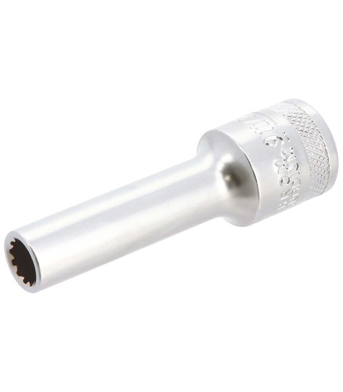 DOUILLE LONGUE MULTI - EMPREINTES, CARRE 1/2, 9MM