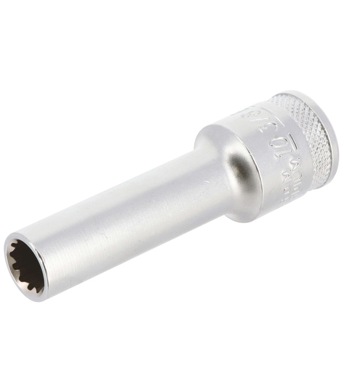 DOUILLE LONGUE MULTI - EMPREINTES, CARRE 1/2, 10MM