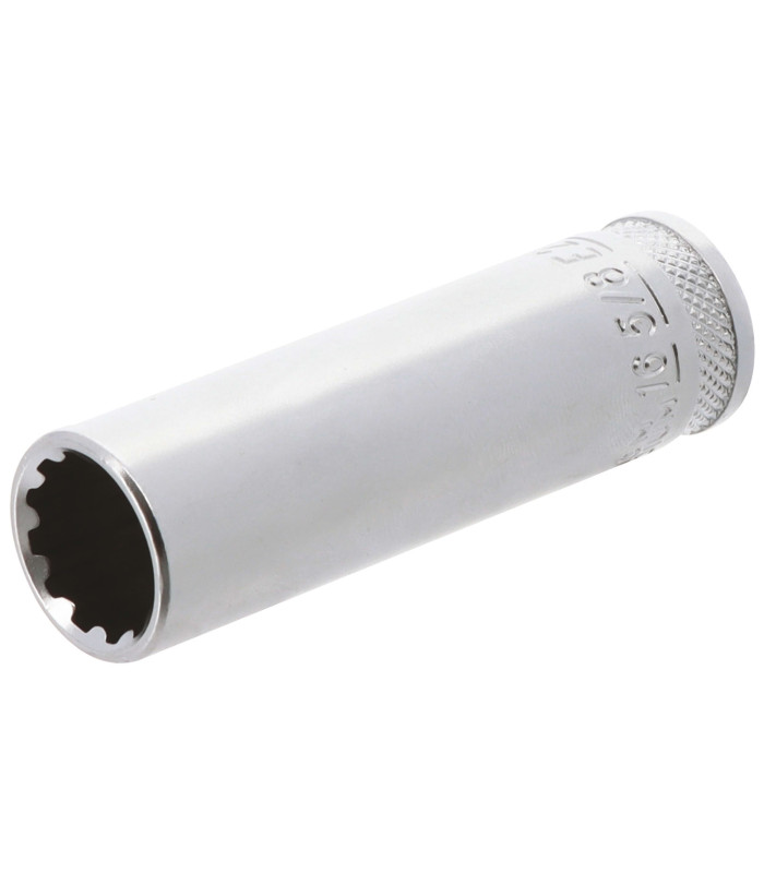 DOUILLE LONGUE MULTI - EMPREINTES, CARRE 1/2, 16MM