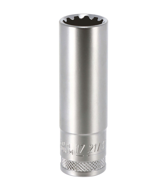 DOUILLE LONGUE MULTI - EMPREINTES, CARRE 1/2, 17MM
