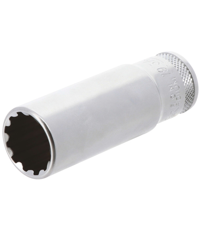 DOUILLE LONGUE MULTI - EMPREINTES, CARRE 1/2, 19MM
