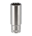 DOUILLE LONGUE MULTI - EMPREINTES, CARRE 1/2, 22MM