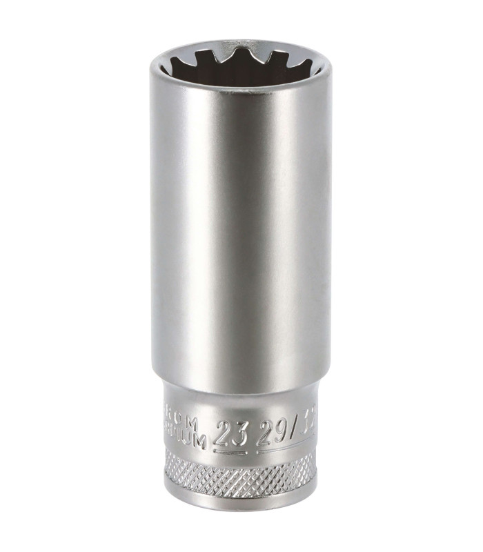 DOUILLE LONGUE MULTI - EMPREINTES, CARRE 1/2, 23MM