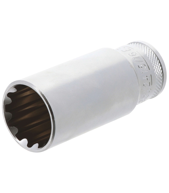 DOUILLE LONGUE MULTI - EMPREINTES, CARRE 1/2, 24MM