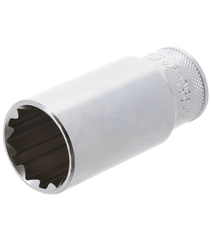 DOUILLE LONGUE MULTI - EMPREINTES, CARRE 1/2, 26MM