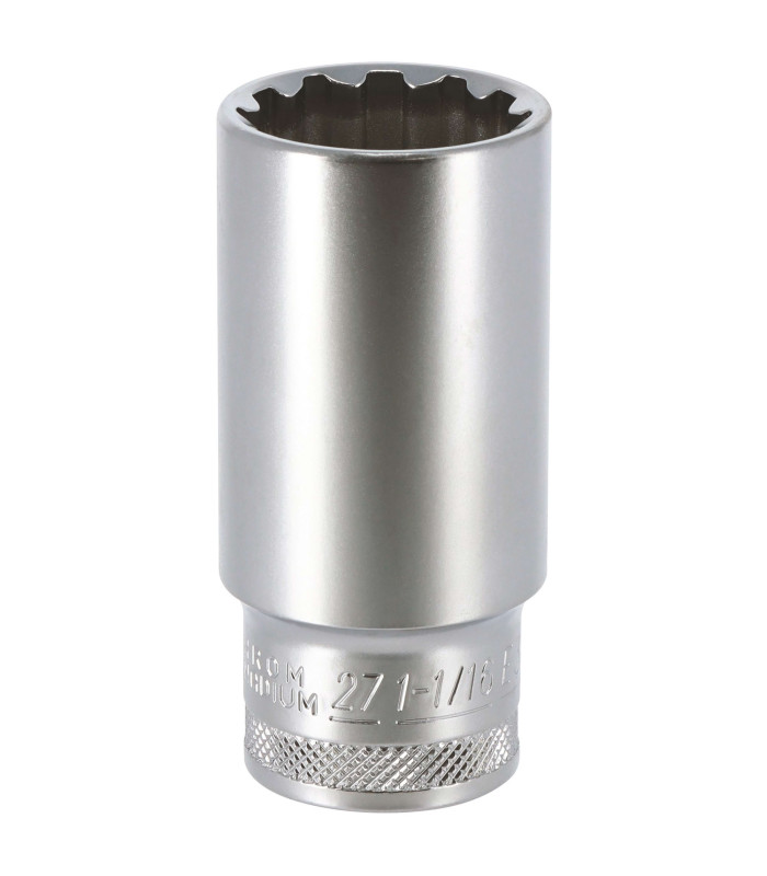 DOUILLE LONGUE MULTI - EMPREINTES, CARRE 1/2, 27MM