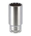 DOUILLE LONGUE MULTI - EMPREINTES, CARRE 1/2, 30MM