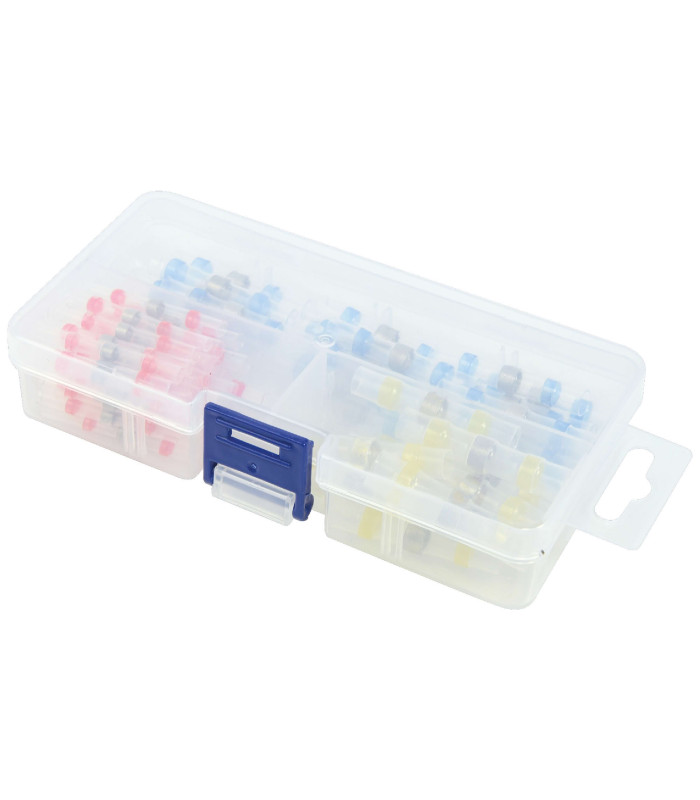 COFFRET 100 CONNECTEURS SOUDABLES RETRACTABLES
