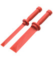 LOT 2 GRATTOIRS PLASTIQUES SOUPLES, 19 ET 38MM