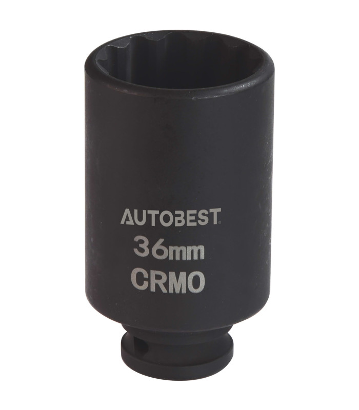 DOUILLE A CHOC CRMO 12PANS CARRE 1/2, 36MM